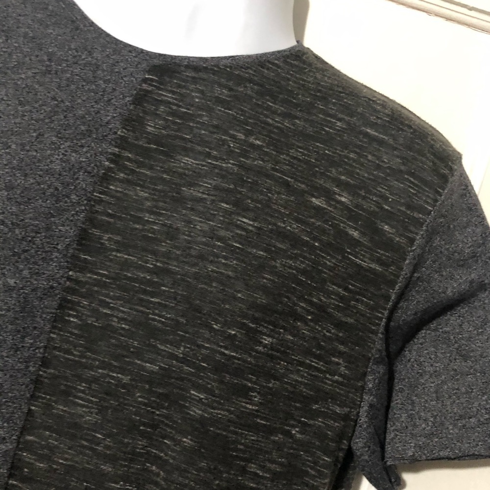 Nana Judy Gray Color Block T-Shirt Short Sleeve